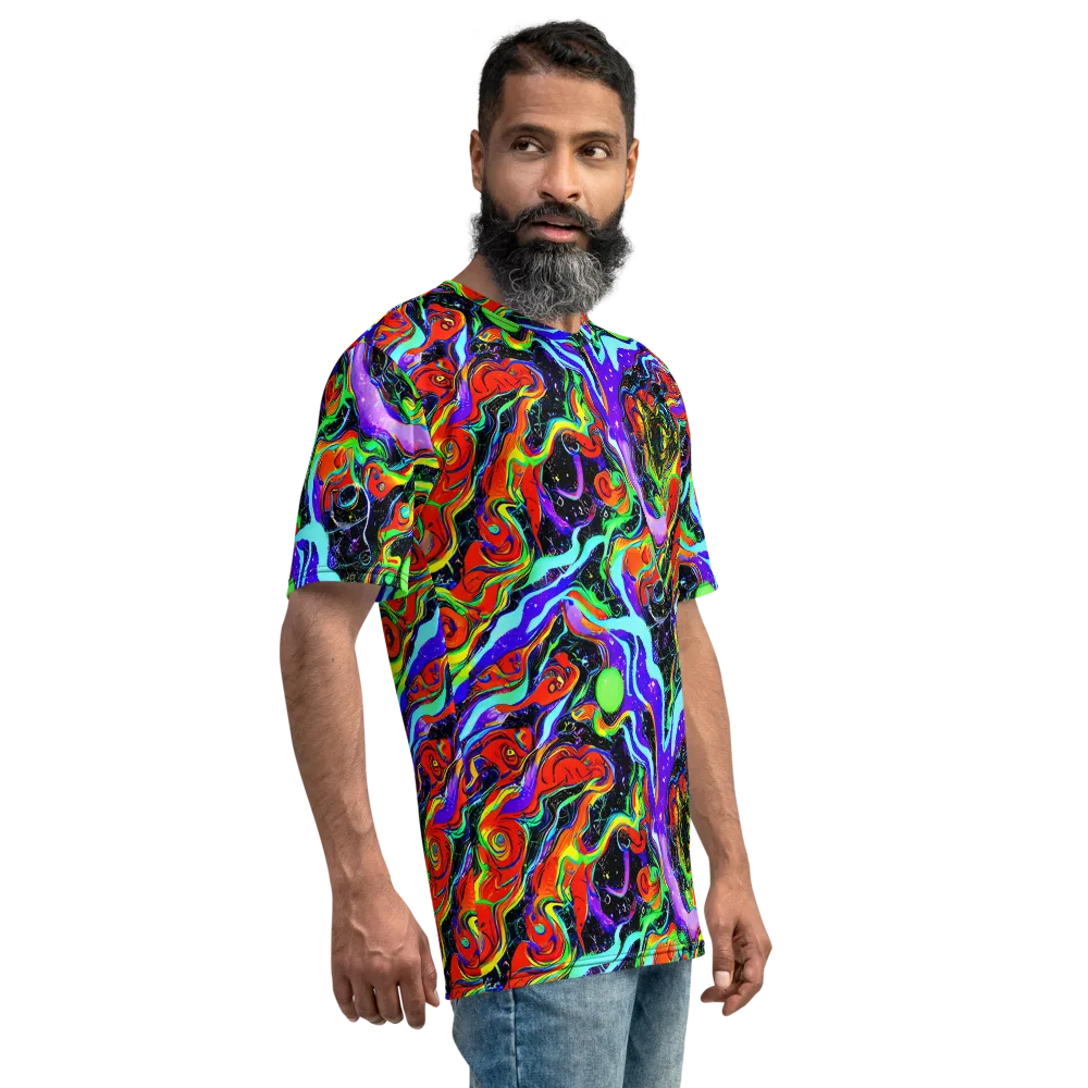 Radiant Undertow on Men's Crew Neck T-Shirt — Right