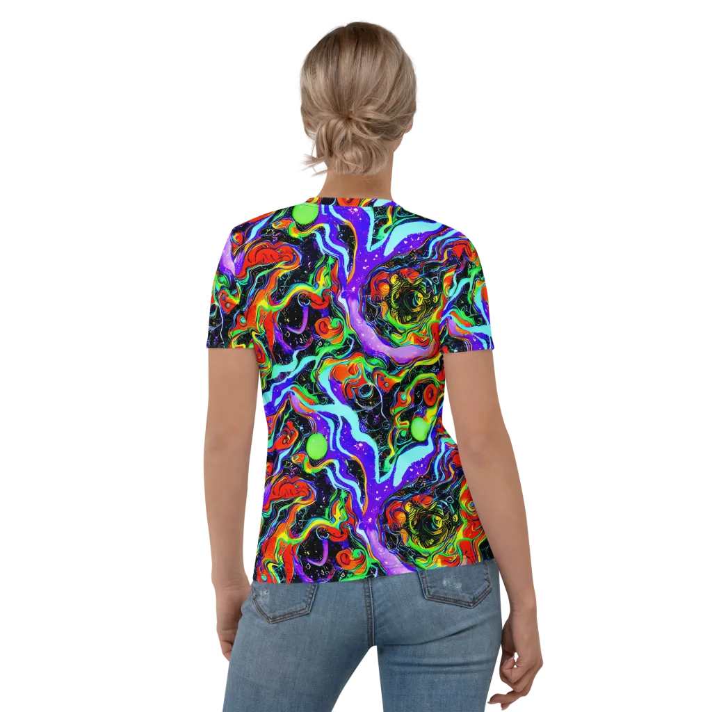 Radiant Undertow on Women's Crew Neck T-Shirt — Back