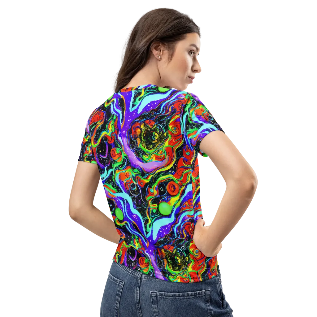 Radiant Undertow on Women's Crew Neck T-Shirt — Back