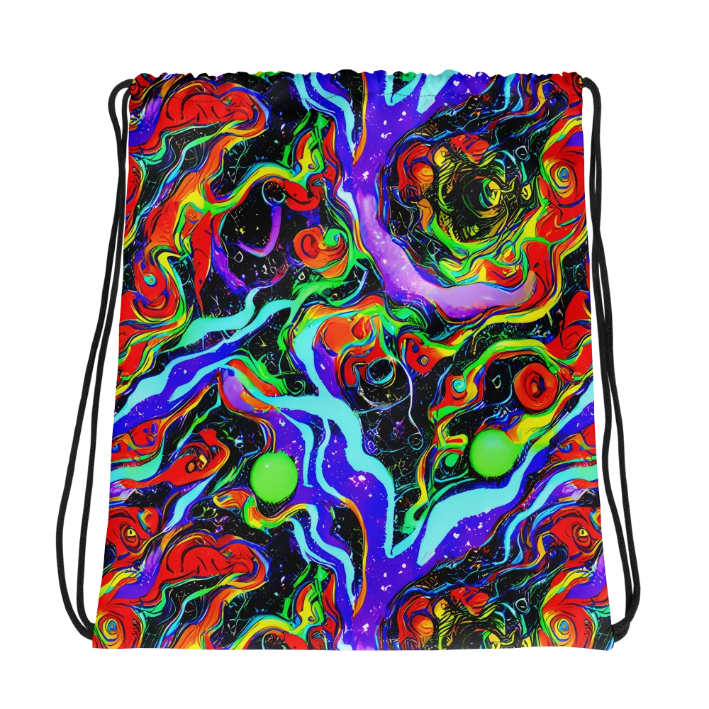 Radiant Undertow on Drawstring Bag — Photo