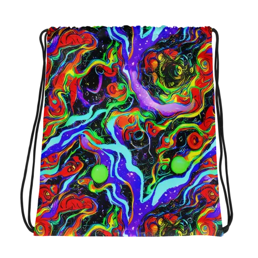 Radiant Undertow on a Drawstring Bag