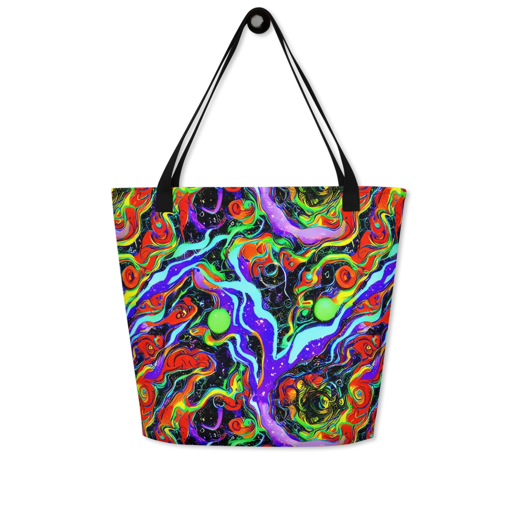 Radiant Undertow on Large Tote Bag W/ Pocket — Front