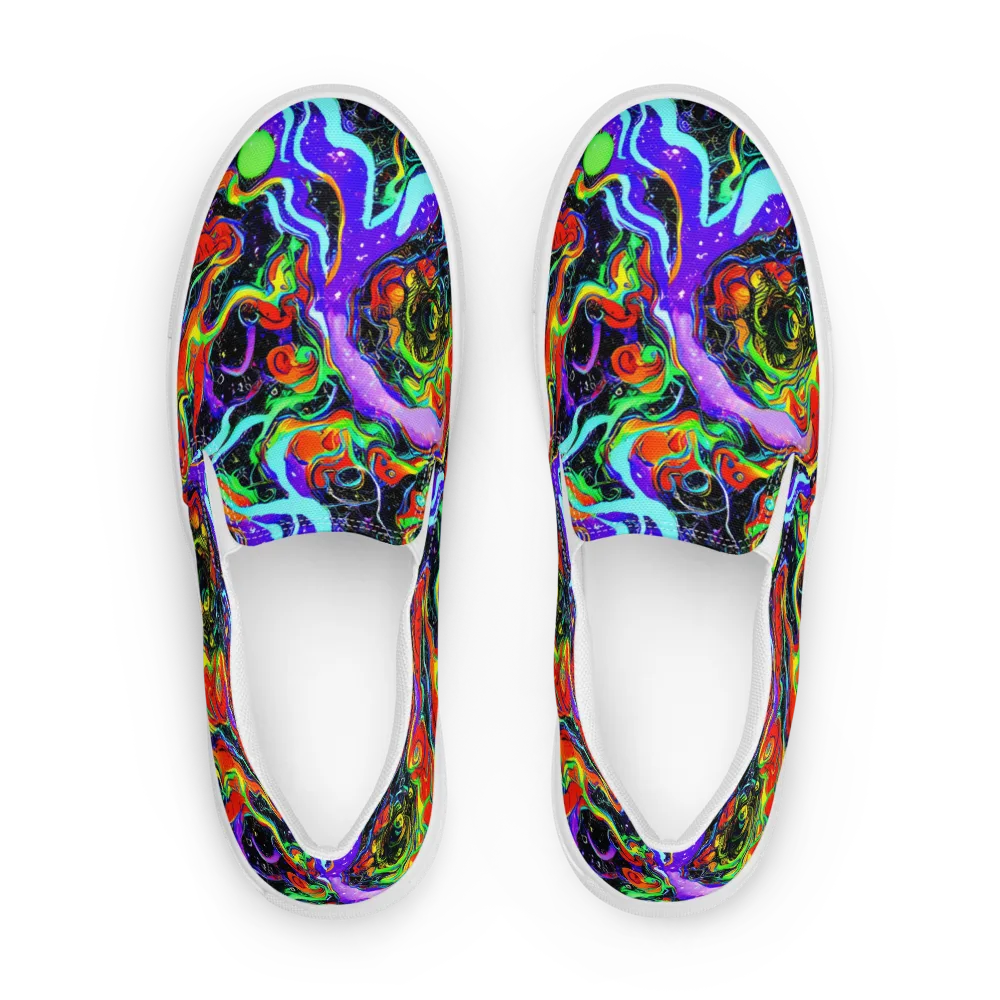 Radiant Undertow on Women's Slip-On Canvas Shoes — Front