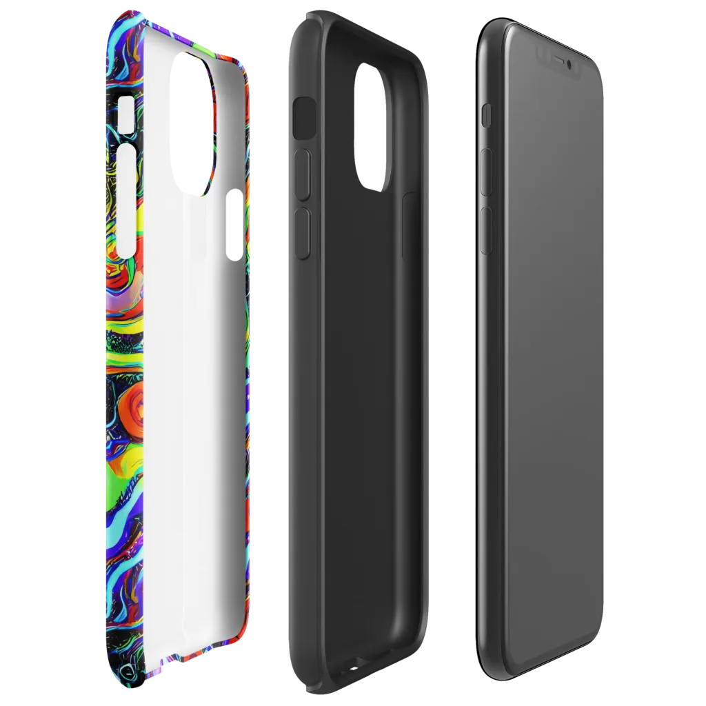 Radiant Undertow on Tough Case for iPhone® — Right