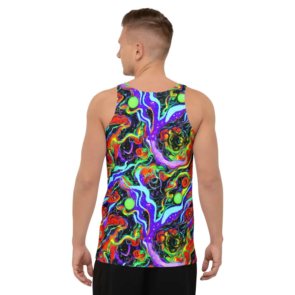 Radiant Undertow on Men's Tank Top — Back