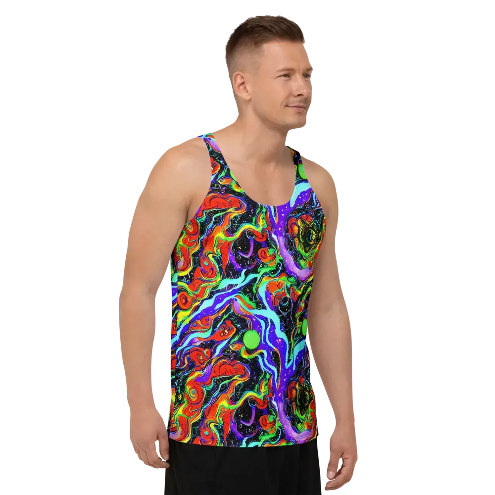 Radiant Undertow on Men's Tank Top — Right Front