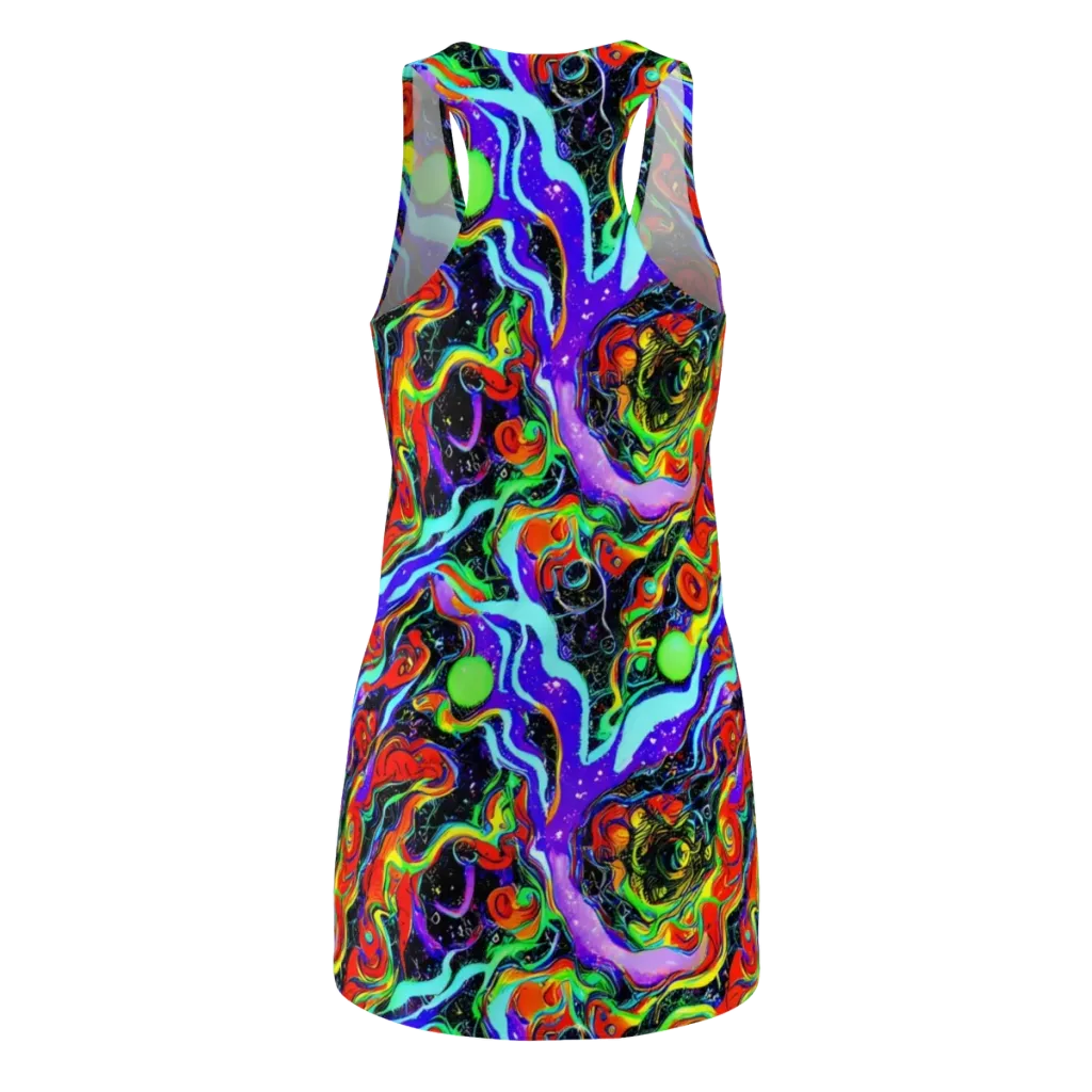 Radiant Undertow on Racerback Dress — Back
