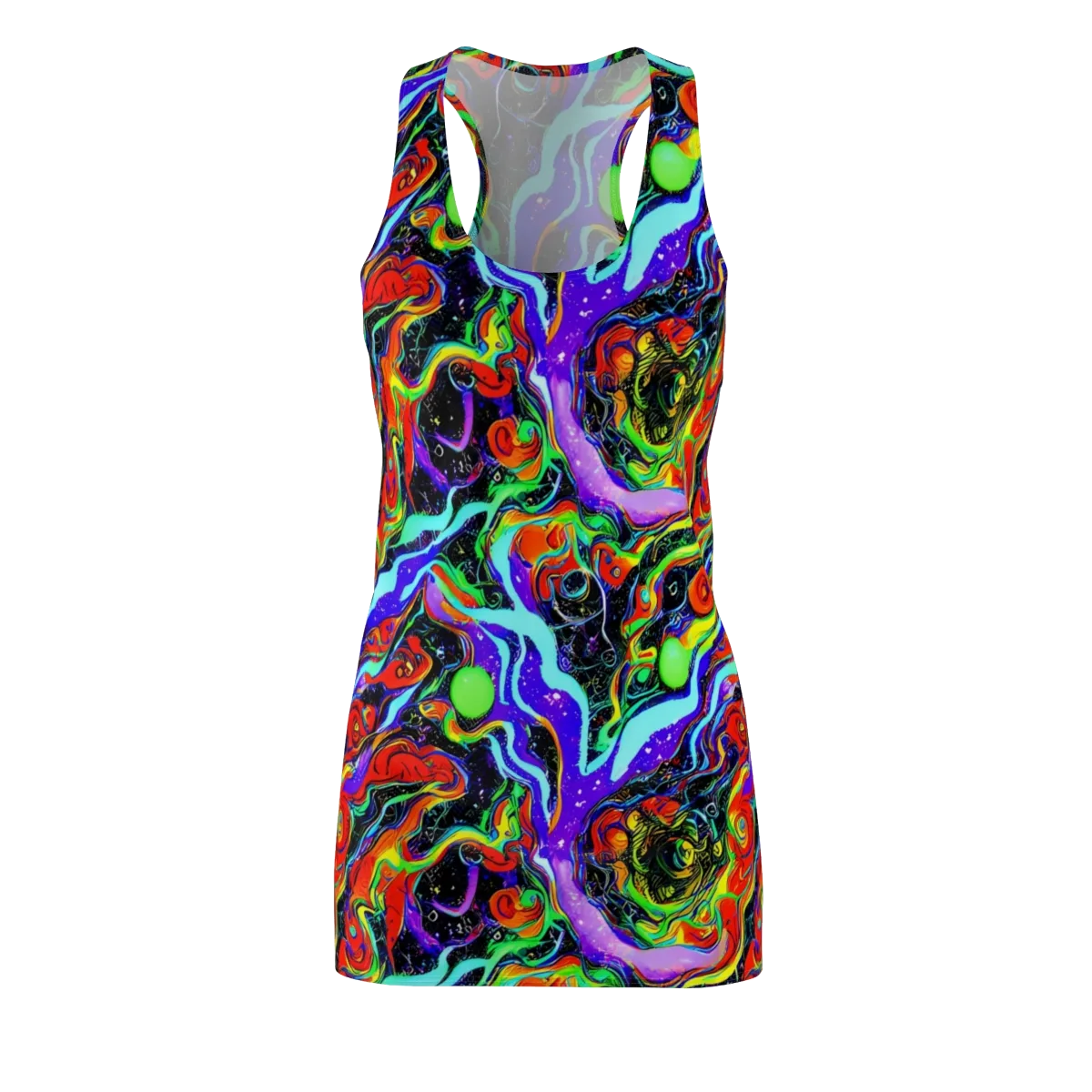 Radiant Undertow on Racerback Dress — Front