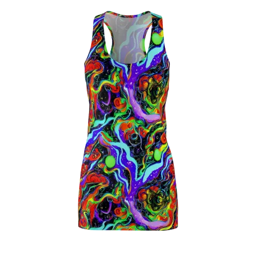 Radiant Undertow on a Racerback Dress