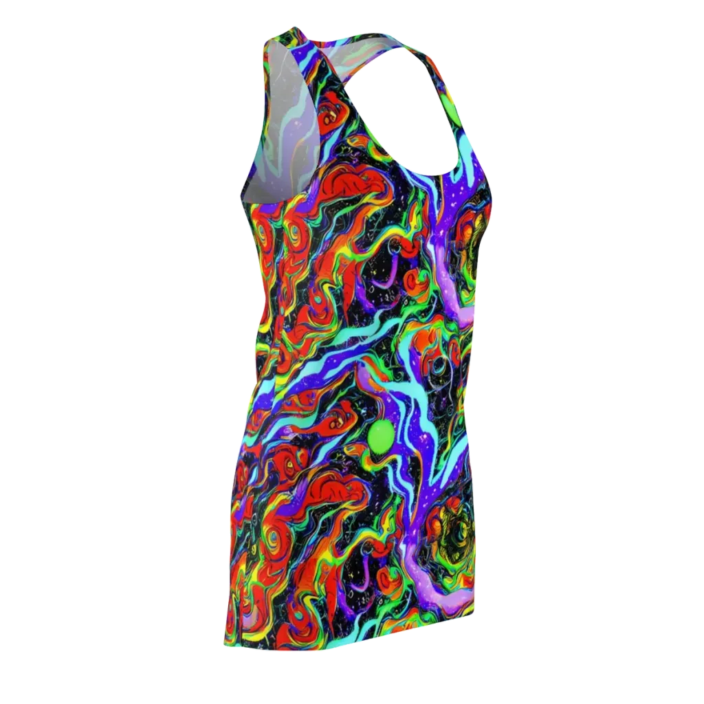 Radiant Undertow on Racerback Dress — Front Side