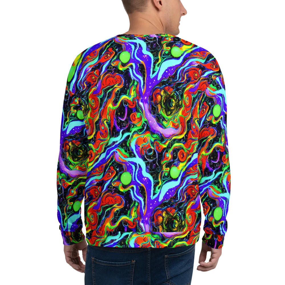 Radiant Undertow on Sweatshirt — Back
