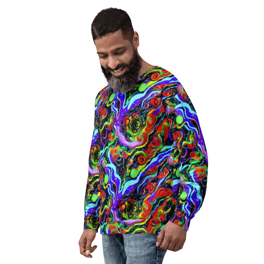 Radiant Undertow on Sweatshirt — Left Front