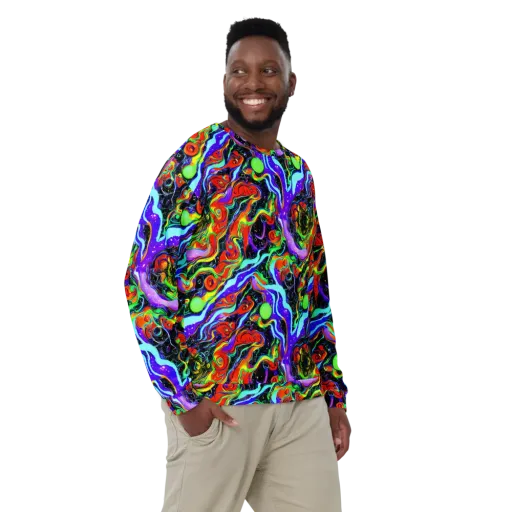 Radiant Undertow on a Sweatshirt