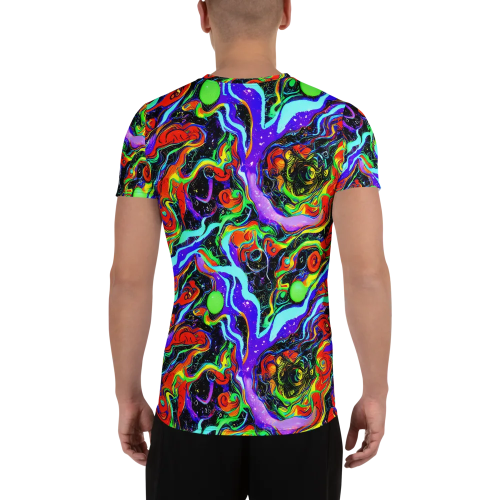 Radiant Undertow on Men's Athletic T-Shirt — Back