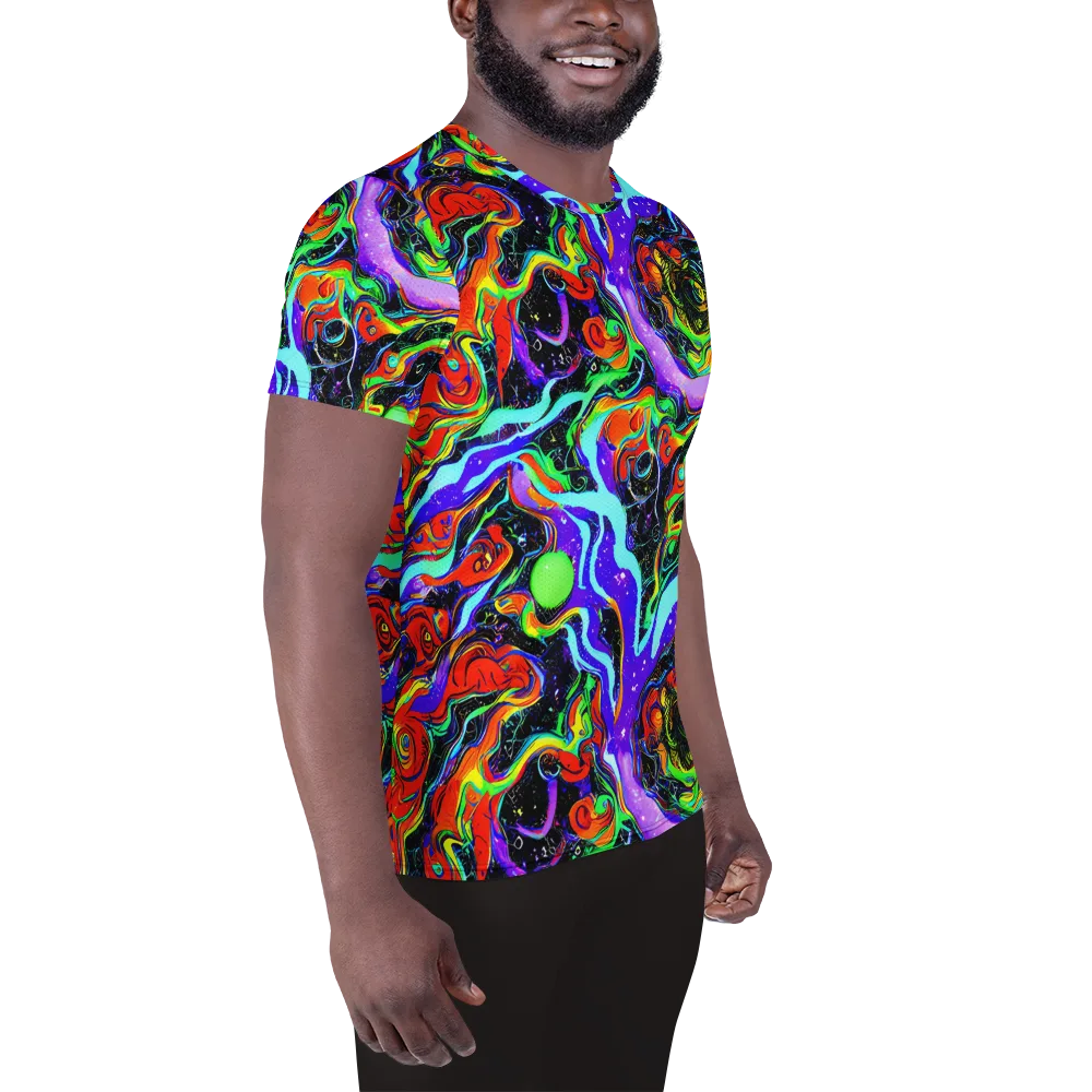 Radiant Undertow on Men's Athletic T-Shirt — Right