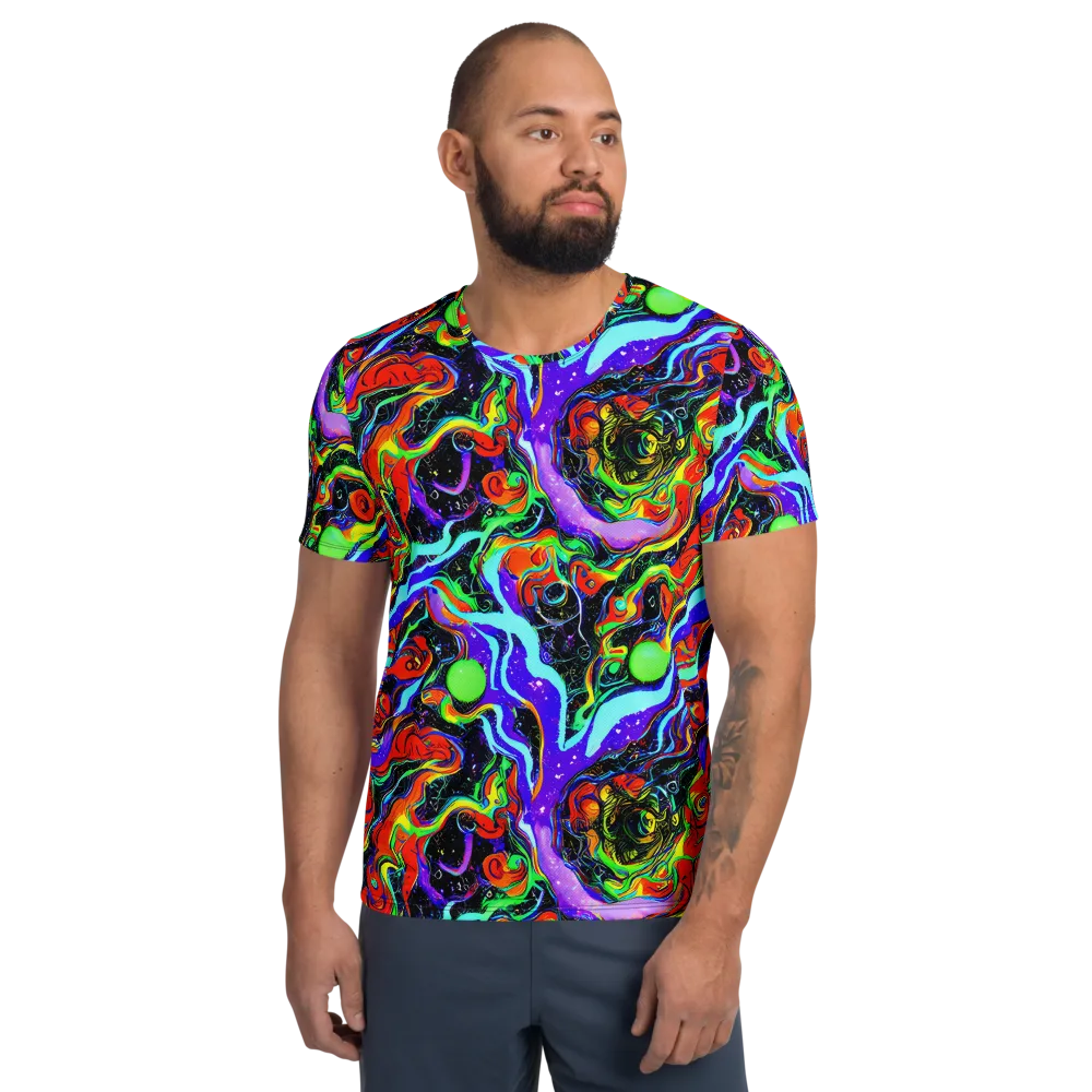 Radiant Undertow on Men's Athletic T-Shirt — Front