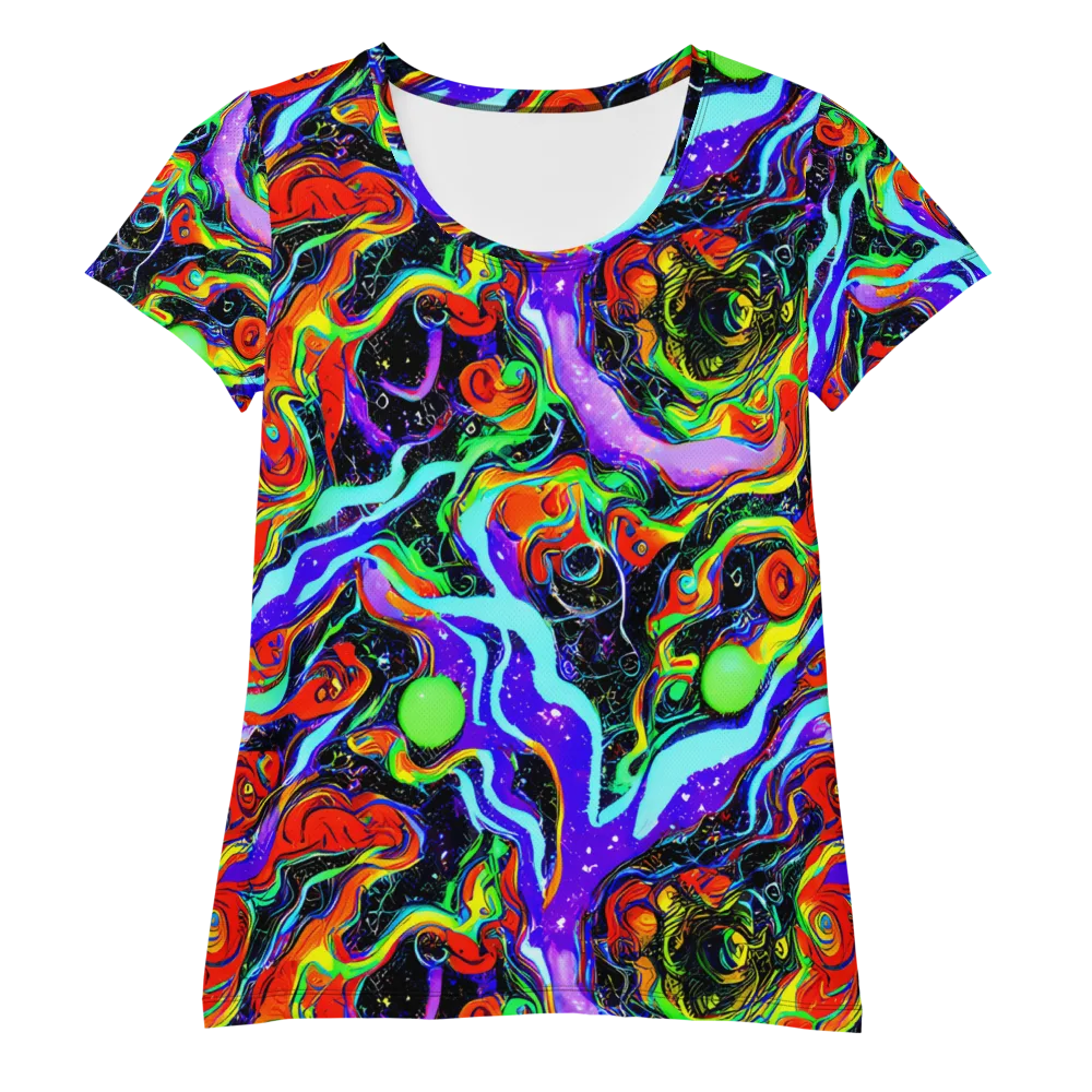 Radiant Undertow on Women's Athletic T-Shirt — Front