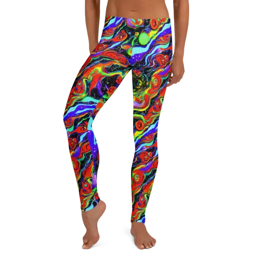 Radiant Undertow on a Leggings