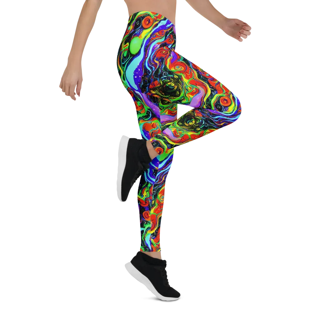Radiant Undertow on Leggings — Right