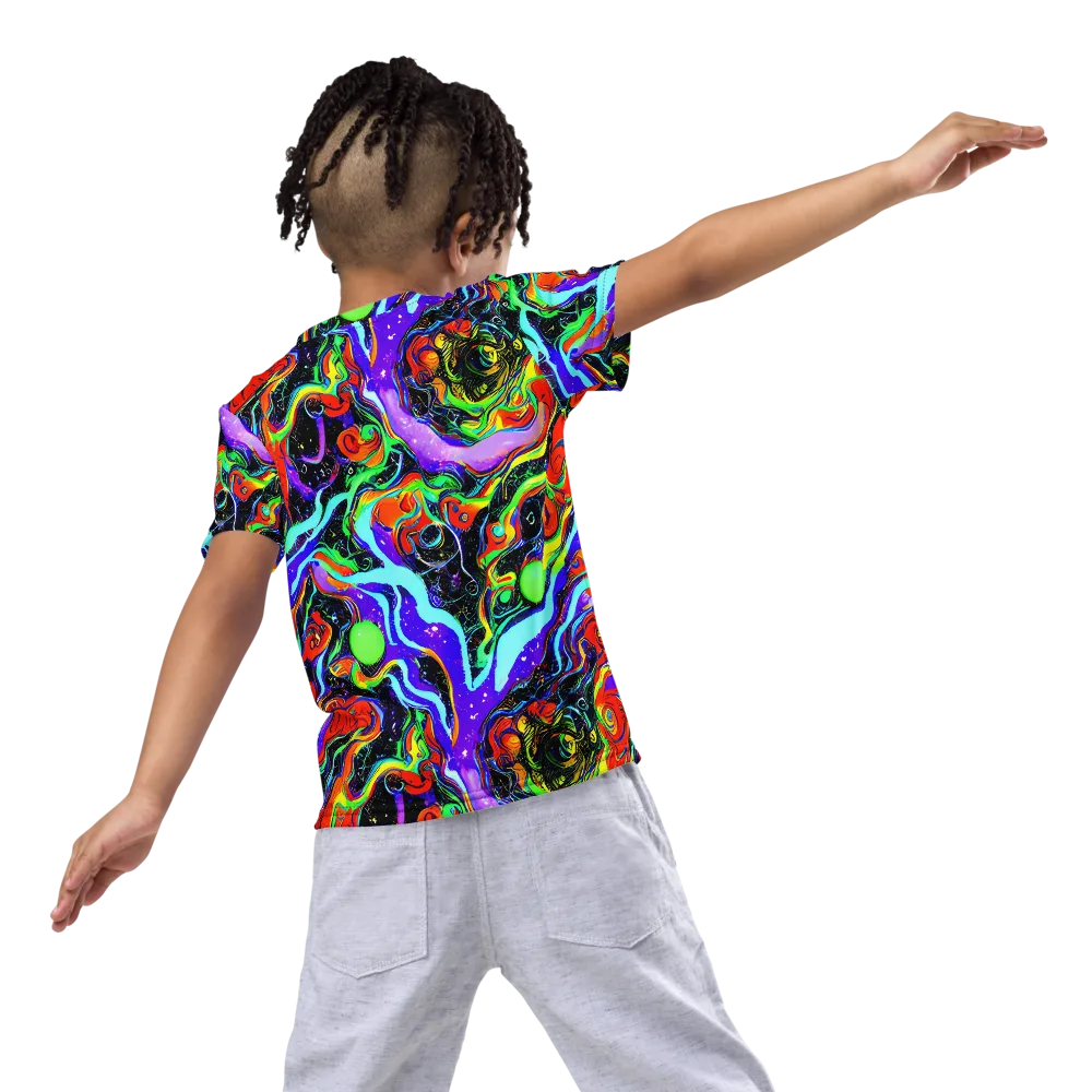 Radiant Undertow on Kids Crew Neck T-Shirt — Back
