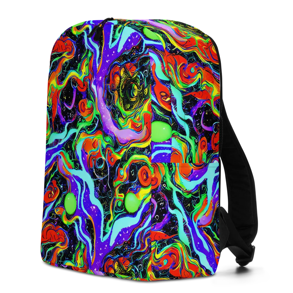 Radiant Undertow on Minimalist Backpack — Left
