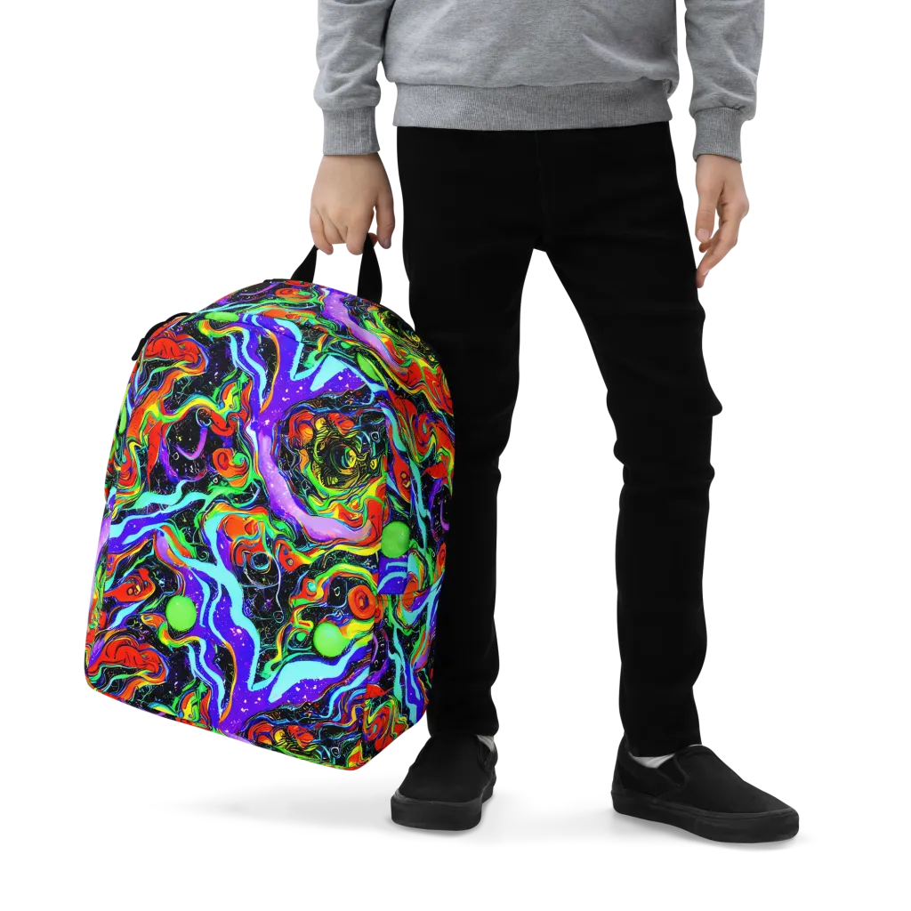 Radiant Undertow on Minimalist Backpack — Zoomed-in