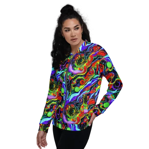 Radiant Undertow on a Bomber Jacket