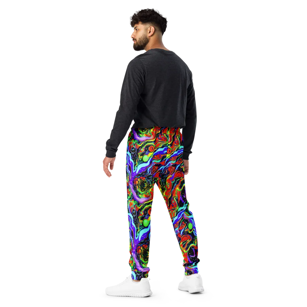 Radiant Undertow on Men's Joggers — Back