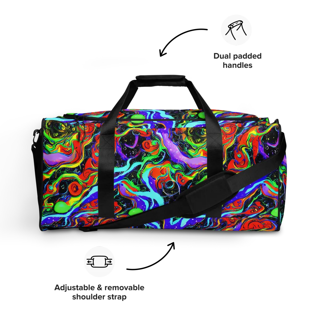 Radiant Undertow on Duffle Bag — Front