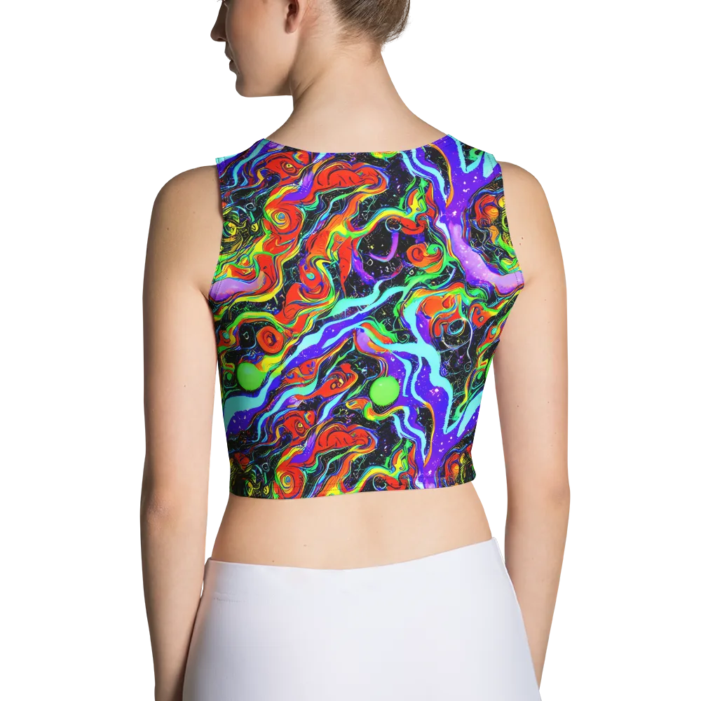 Radiant Undertow on Crop Top — Back