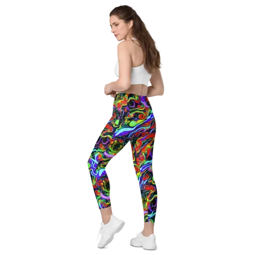 Radiant Undertow on a Leggings with Pockets