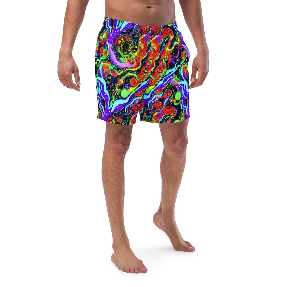 Radiant Undertow on Swim Trunks — Front