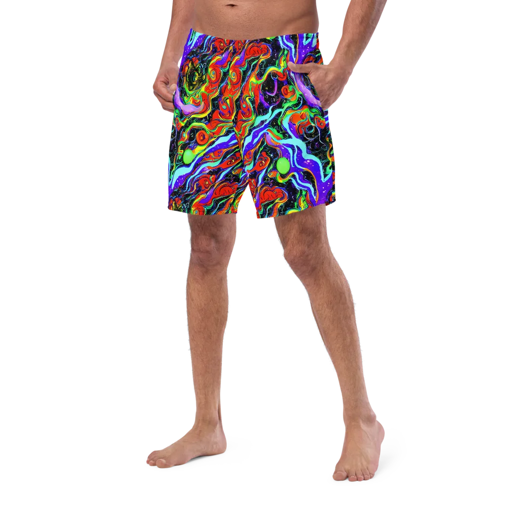 Radiant Undertow on Swim Trunks — Left Front
