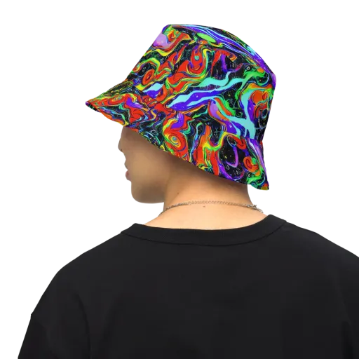 Radiant Undertow on a Reversible Bucket Hat