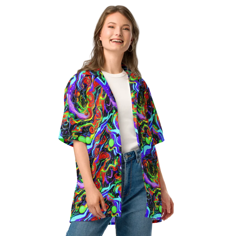 Radiant Undertow on Button Shirt — Front