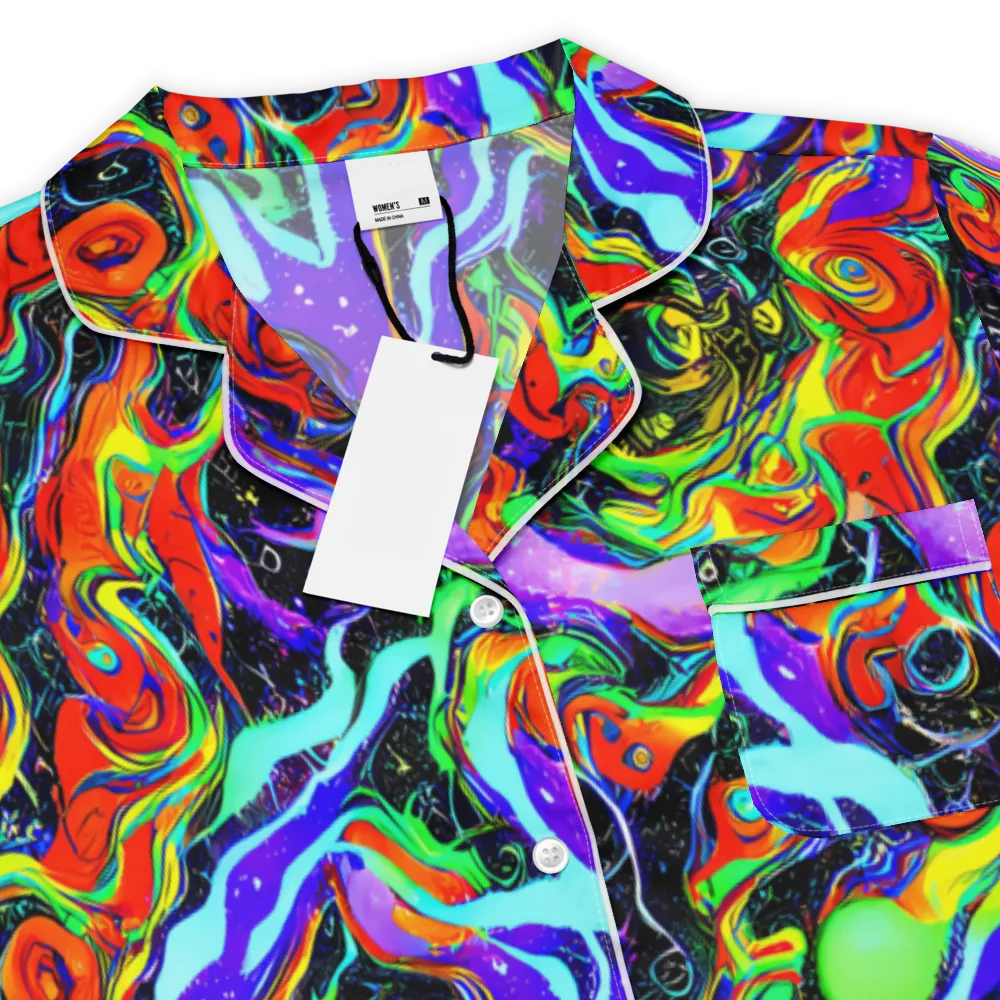 Radiant Undertow on Women's Short Sleeve Pajama Top — Product details