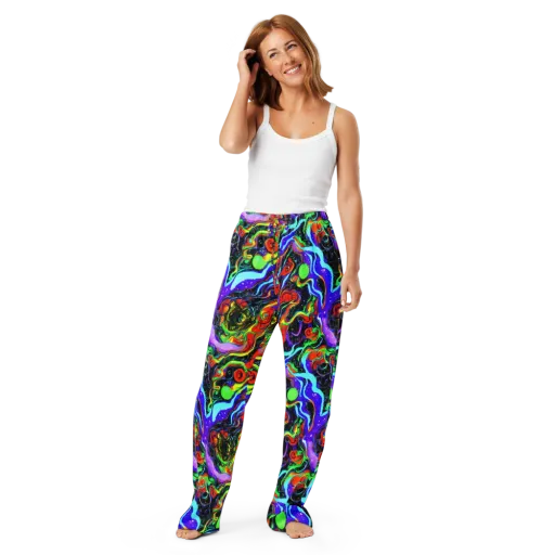 Radiant Undertow on a Women's Pajama Pants