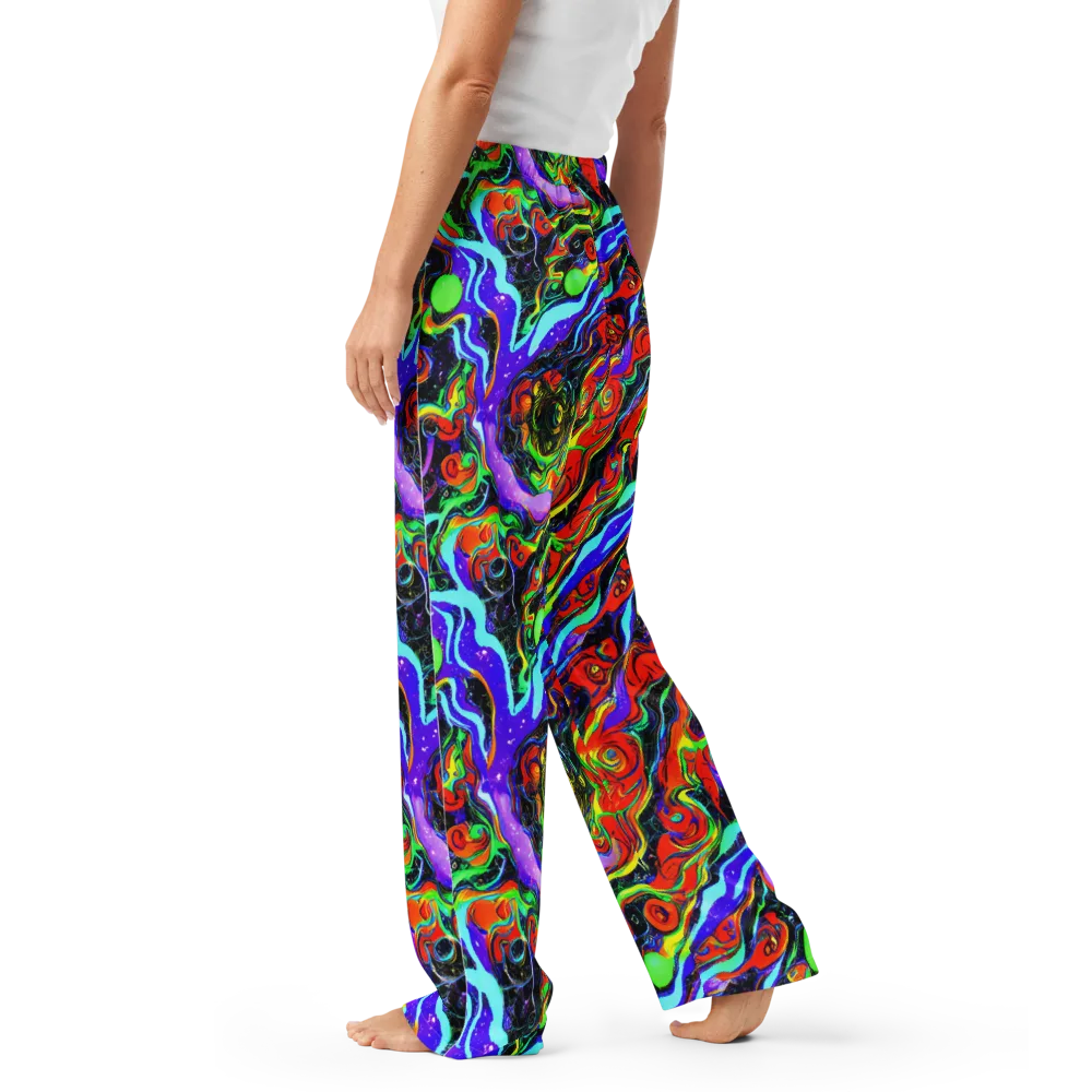 Radiant Undertow on Women's Pajama Pants — Left