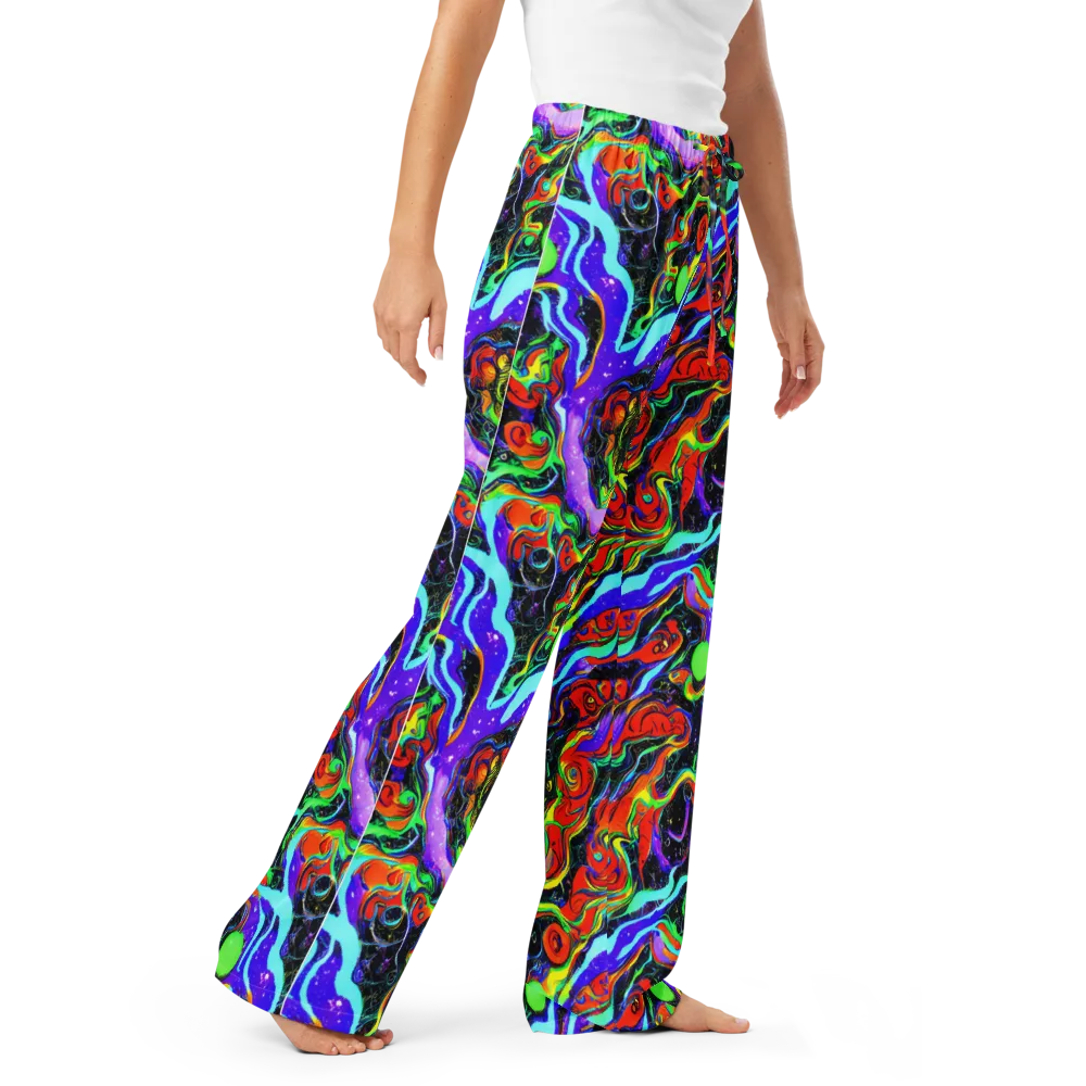 Radiant Undertow on Women's Pajama Pants — Right Front