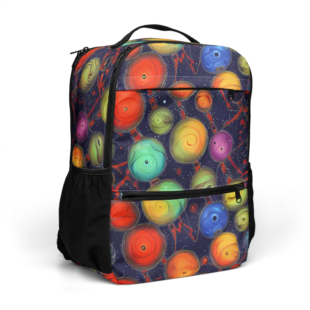 Orbiting Kaleidoscope on Utility Backpack — Right Front