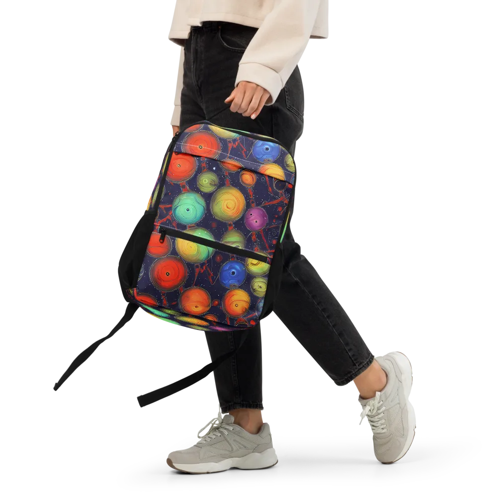 Orbiting Kaleidoscope on Utility Backpack — Front
