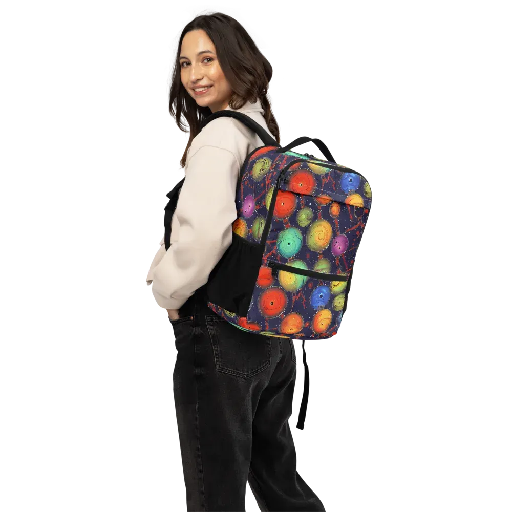 Orbiting Kaleidoscope on Utility Backpack — Back