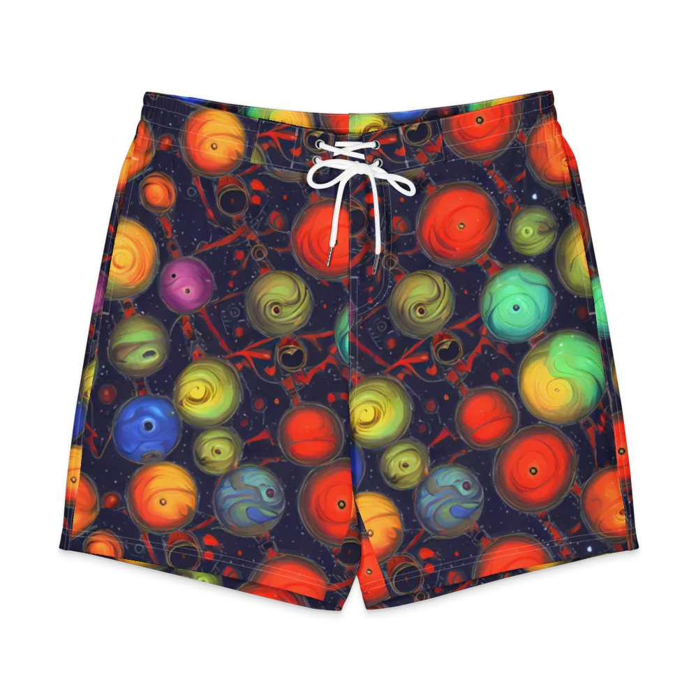 Orbiting Kaleidoscope on Men's Board Shorts — Front