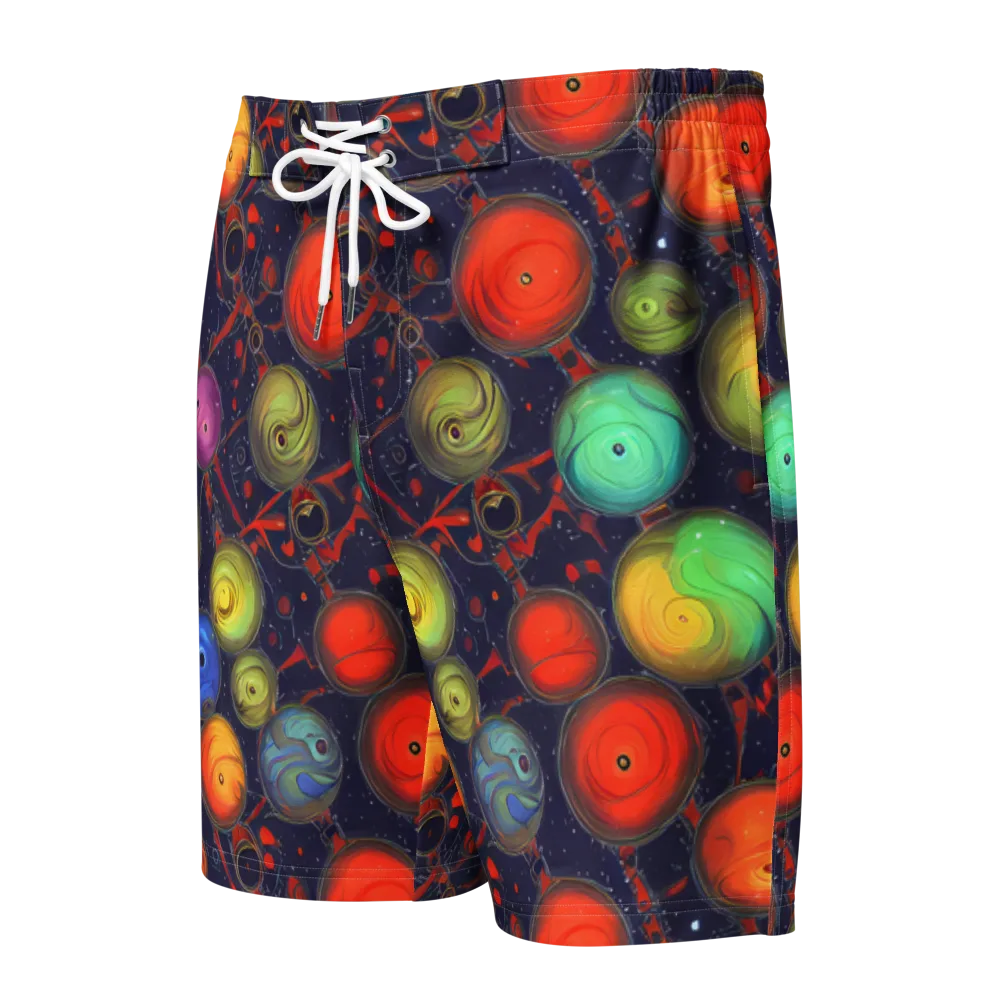 Orbiting Kaleidoscope on Men's Board Shorts — Front