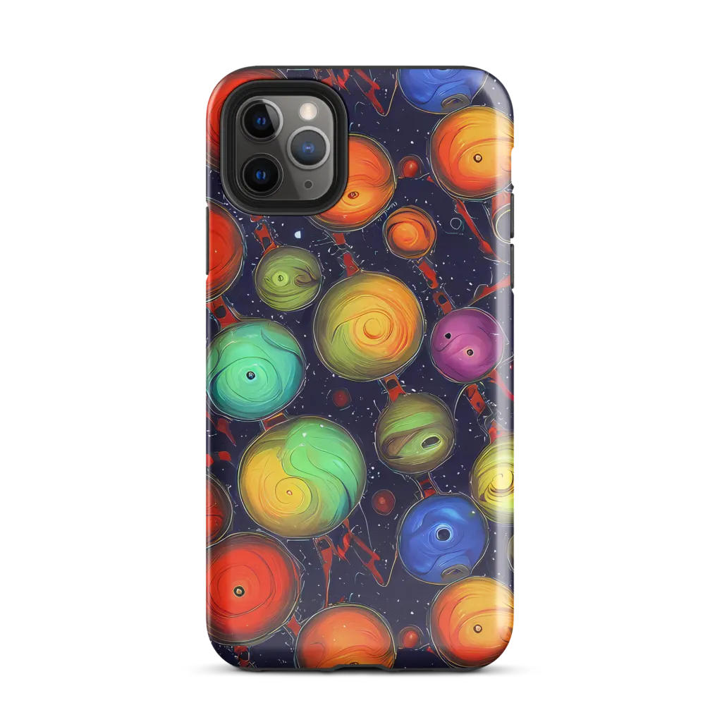 Orbiting Kaleidoscope on Tough Case for iPhone® — Front