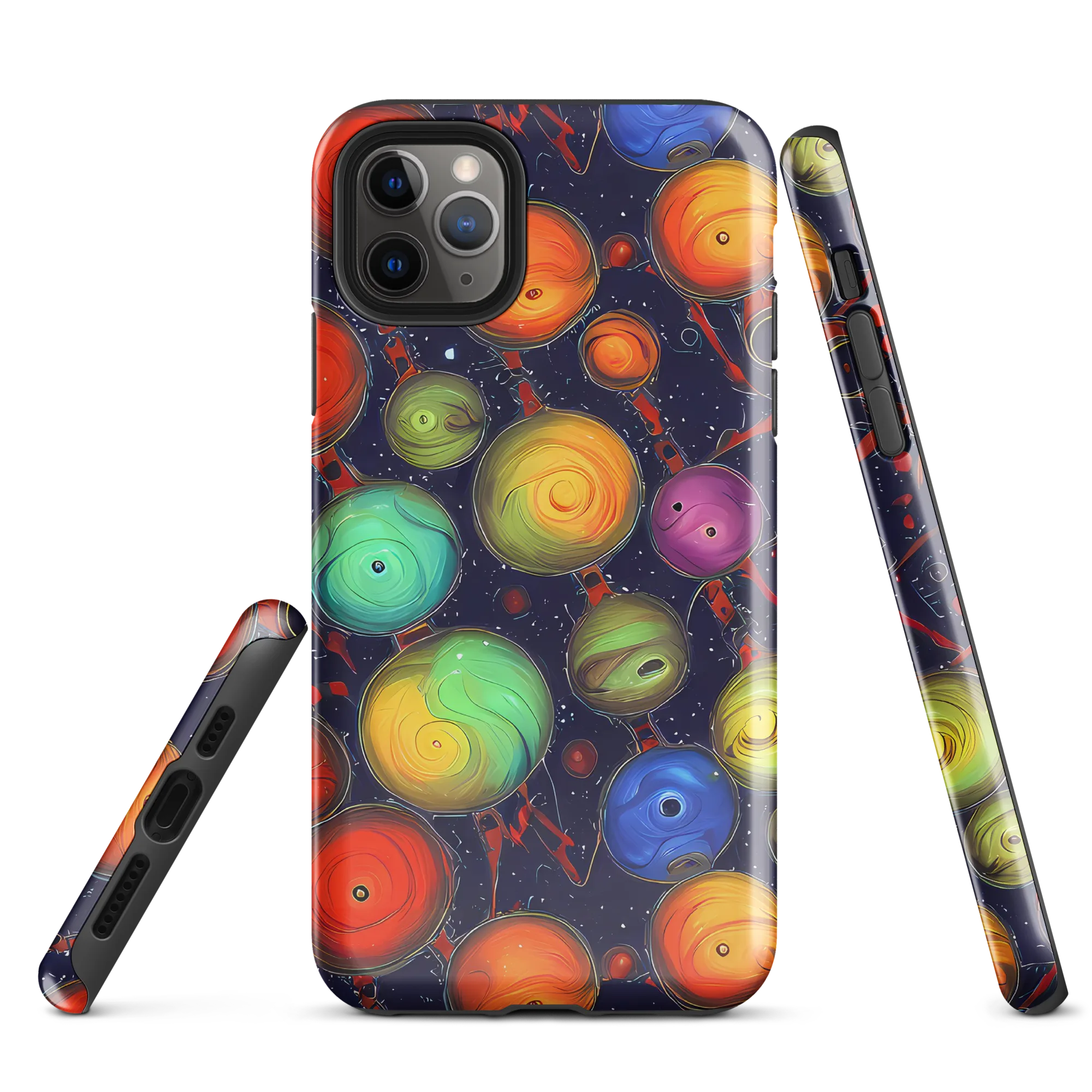 Orbiting Kaleidoscope on Tough Case for iPhone® — Front