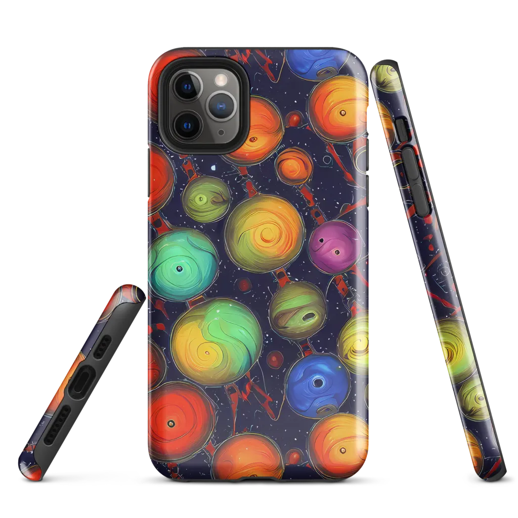 Orbiting Kaleidoscope on Tough Case for iPhone® — Front