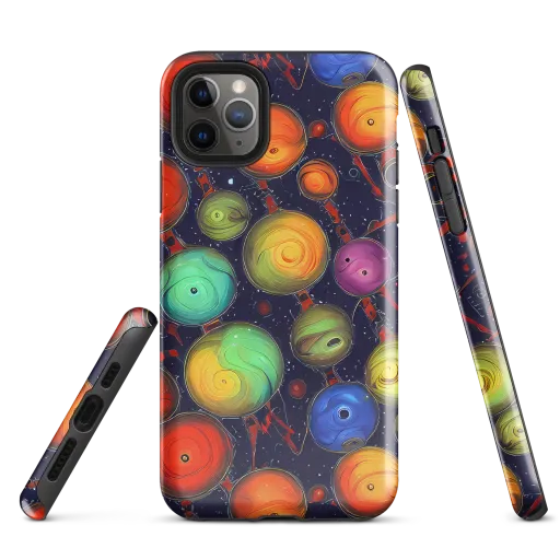 Orbiting Kaleidoscope on a Tough Case for iPhone®