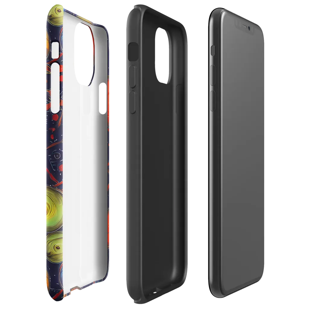 Orbiting Kaleidoscope on Tough Case for iPhone® — Right