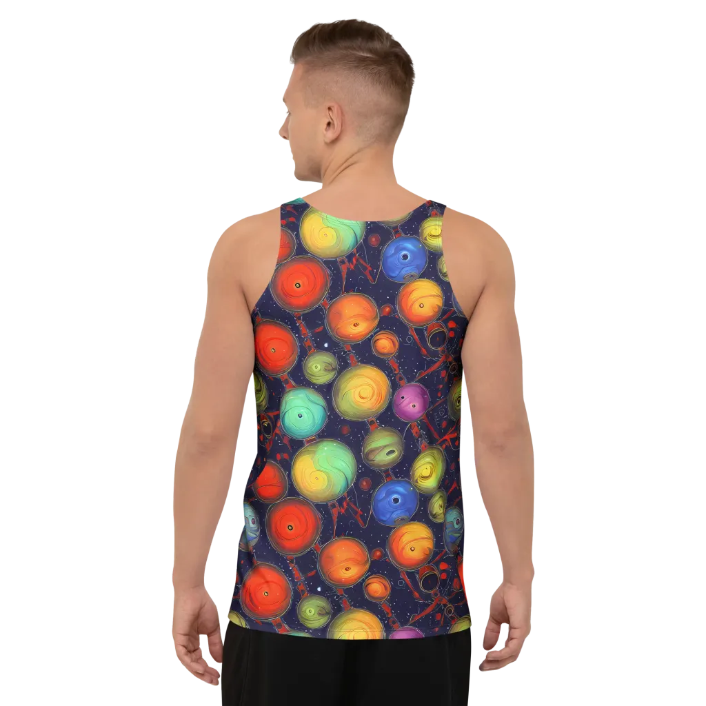 Orbiting Kaleidoscope on Men's Tank Top — Back
